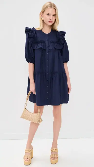 Cleobella Tatiana Mini Dress Peacoat | Thumbnail 5 Cleobella Tatiana Mini Dress Peacoat | Thumbnail 5