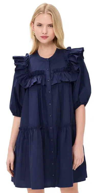 Cleobella Tatiana Mini Dress Peacoat | Thumbnail 1 Cleobella Tatiana Mini Dress Peacoat | Thumbnail 1