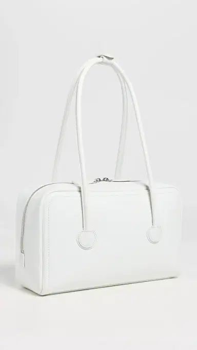 MARGESHERWOOD Soft Boston Bag White Crinkle One Size | Thumbnail 4 MARGESHERWOOD Soft Boston Bag White Crinkle One Size | Thumbnail 4