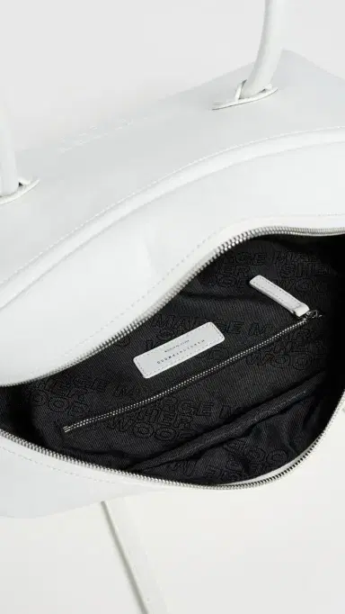MARGESHERWOOD Soft Boston Bag White Crinkle One Size | Thumbnail 6 MARGESHERWOOD Soft Boston Bag White Crinkle One Size | Thumbnail 6