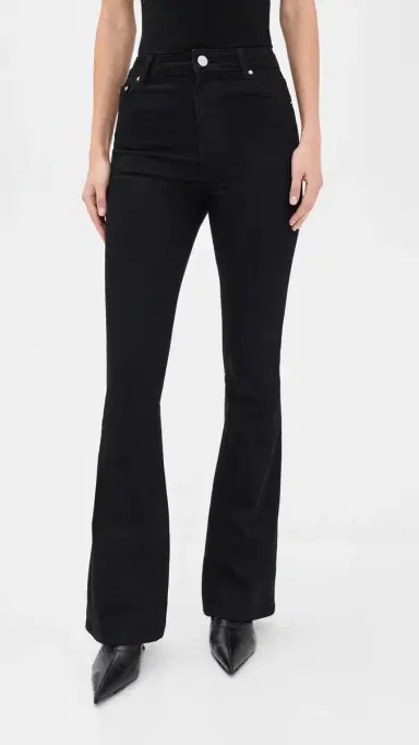 Aligne Mid Rise Slim Flare Jeans Jet Black 30 | Thumbnail 2 Aligne Mid Rise Slim Flare Jeans Jet Black 30 | Thumbnail 2
