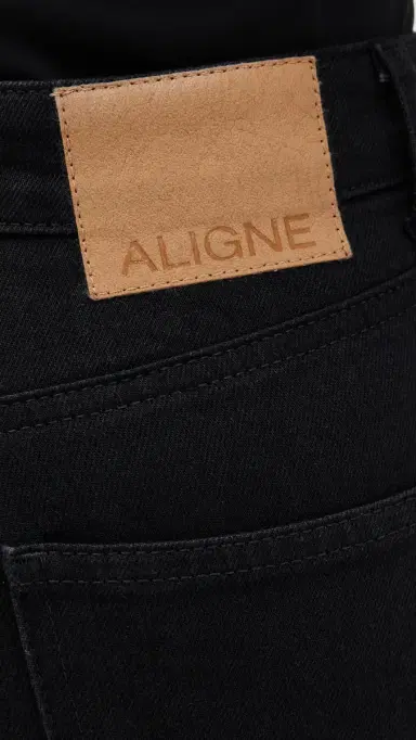 Aligne Mid Rise Slim Flare Jeans Jet Black 30 | Thumbnail 6 Aligne Mid Rise Slim Flare Jeans Jet Black 30 | Thumbnail 6