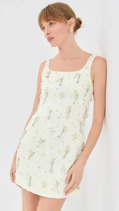 SIMKHAI Viva Sleeveless Mini Dress White | Thumbnail 2 SIMKHAI Viva Sleeveless Mini Dress White | Thumbnail 2