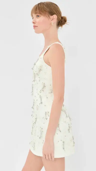 SIMKHAI Viva Sleeveless Mini Dress White | Thumbnail 4 SIMKHAI Viva Sleeveless Mini Dress White | Thumbnail 4
