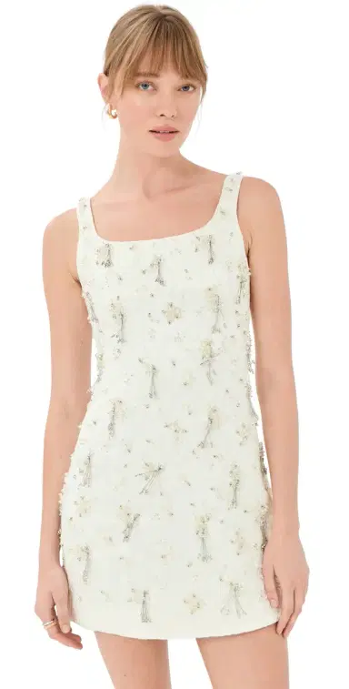 SIMKHAI Viva Sleeveless Mini Dress White | Thumbnail 1 SIMKHAI Viva Sleeveless Mini Dress White | Thumbnail 1