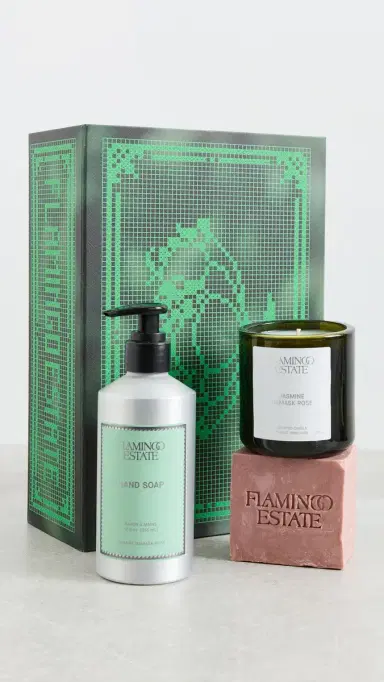 Flamingo Estate Jasmine & Rose Bath Set | Thumbnail 3 Flamingo Estate Jasmine & Rose Bath Set | Thumbnail 3