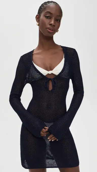 GOOD AMERICAN Crochet Coverup Mini Dress | Thumbnail 2 GOOD AMERICAN Crochet Coverup Mini Dress | Thumbnail 2