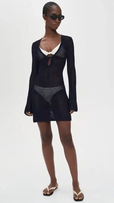 GOOD AMERICAN Crochet Coverup Mini Dress | Thumbnail 5 GOOD AMERICAN Crochet Coverup Mini Dress | Thumbnail 5