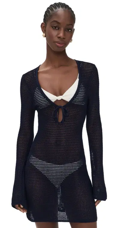 GOOD AMERICAN Crochet Coverup Mini Dress | Thumbnail 1 GOOD AMERICAN Crochet Coverup Mini Dress | Thumbnail 1