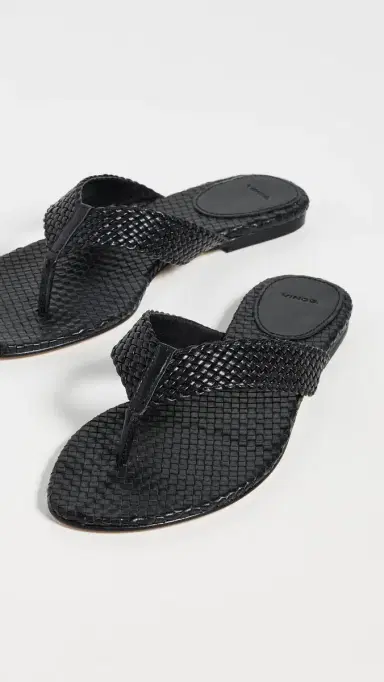 Vince Lotus Sandals Black | Thumbnail 5 Vince Lotus Sandals Black | Thumbnail 5