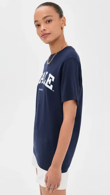 Sporty & Rich Yale Classic T-Shirt Dark Navy | Thumbnail 4 Sporty & Rich Yale Classic T-Shirt Dark Navy | Thumbnail 4