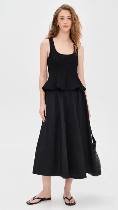 La Ligne Peplum Combo Dress Black S | Thumbnail 2 La Ligne Peplum Combo Dress Black S | Thumbnail 2