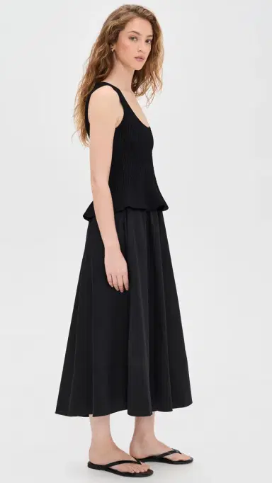 La Ligne Peplum Combo Dress Black S | Thumbnail 4 La Ligne Peplum Combo Dress Black S | Thumbnail 4