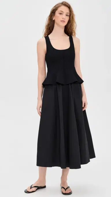La Ligne Peplum Combo Dress Black S | Thumbnail 5 La Ligne Peplum Combo Dress Black S | Thumbnail 5