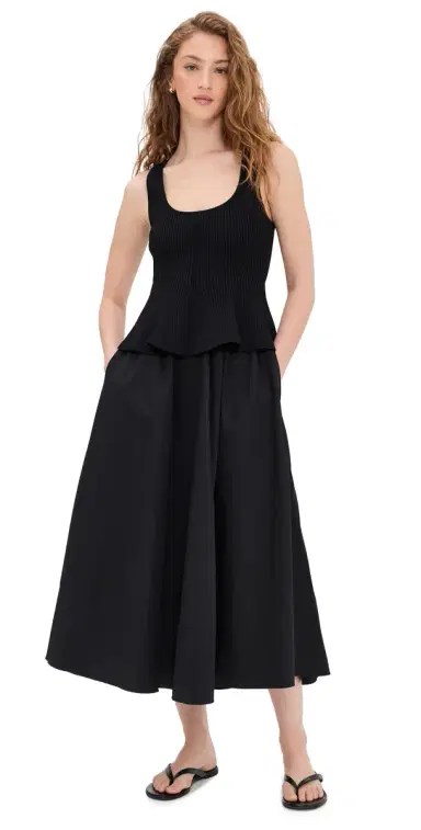 La Ligne Peplum Combo Dress Black S | Thumbnail 1 La Ligne Peplum Combo Dress Black S | Thumbnail 1