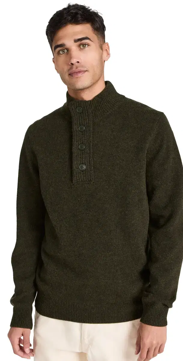 Elbow Patch Button Sweater eaweed Elbow Patch Button Sweater eaweed