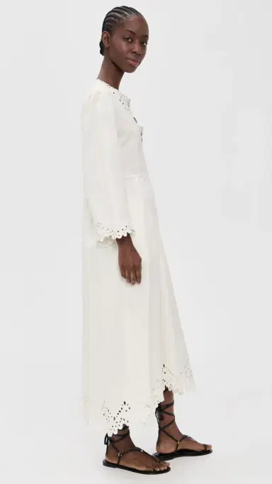 ISABEL MARANT ÉTOILE Tianny Dress White 38 | Thumbnail 4 ISABEL MARANT ÉTOILE Tianny Dress White 38 | Thumbnail 4
