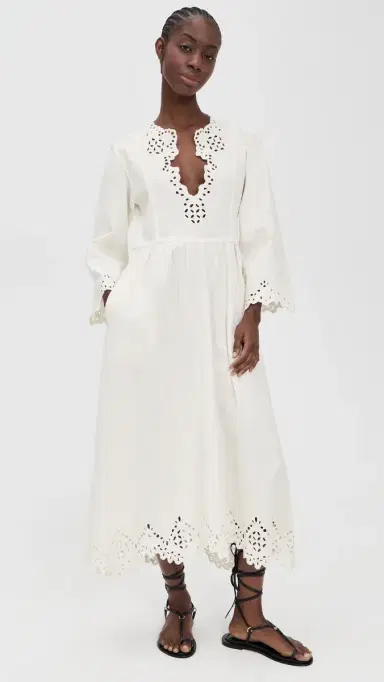 ISABEL MARANT ÉTOILE Tianny Dress White 38 | Thumbnail 5 ISABEL MARANT ÉTOILE Tianny Dress White 38 | Thumbnail 5