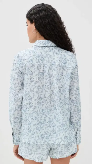 CAMI NYC Rafella Silk Cotton Top Coastal Paisley | Thumbnail 3 CAMI NYC Rafella Silk Cotton Top Coastal Paisley | Thumbnail 3