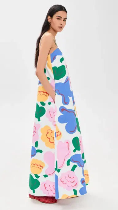 Marimekko Huvittaa Kukasta Kukkaan Dress Multi Flower 40 | Thumbnail 4 Marimekko Huvittaa Kukasta Kukkaan Dress Multi Flower 40 | Thumbnail 4