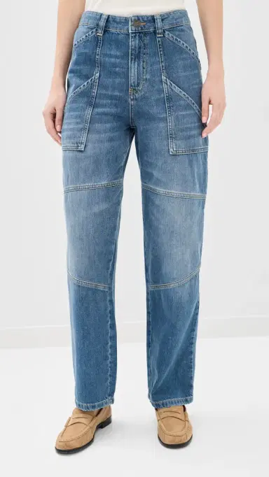 Ba&sh Carpenter Jeans Light Used Blue | Thumbnail 2 Ba&sh Carpenter Jeans Light Used Blue | Thumbnail 2