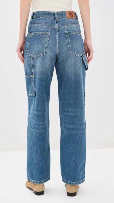 Ba&sh Carpenter Jeans Light Used Blue | Thumbnail 3 Ba&sh Carpenter Jeans Light Used Blue | Thumbnail 3