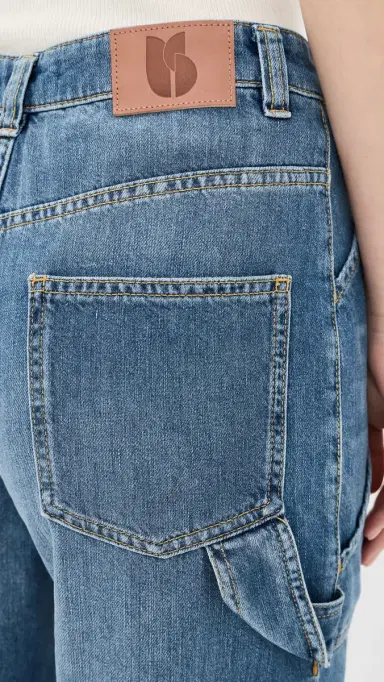 Ba&sh Carpenter Jeans Light Used Blue | Thumbnail 6 Ba&sh Carpenter Jeans Light Used Blue | Thumbnail 6