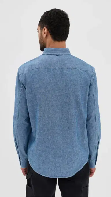 Alex Mill Mill Shirt In Washed Chambray Chambray Rinse Wash M | Thumbnail 3 Alex Mill Mill Shirt In Washed Chambray Chambray Rinse Wash M | Thumbnail 3