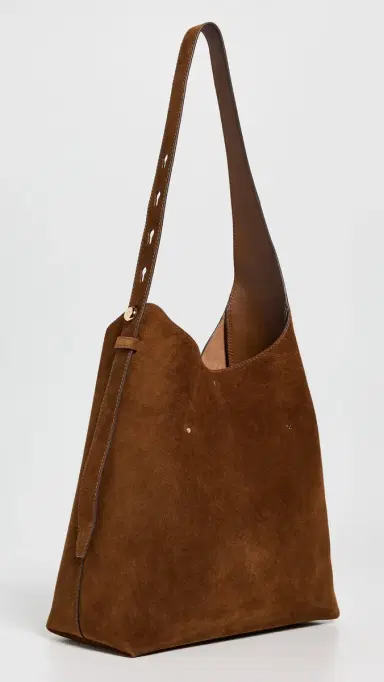 Tory Burch Suede Hobo Bag Caramel One Size | Thumbnail 4 Tory Burch Suede Hobo Bag Caramel One Size | Thumbnail 4