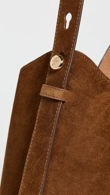 Tory Burch Suede Hobo Bag Caramel One Size | Thumbnail 5 Tory Burch Suede Hobo Bag Caramel One Size | Thumbnail 5