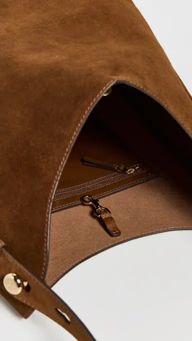 Tory Burch Suede Hobo Bag Caramel One Size | Thumbnail 6 Tory Burch Suede Hobo Bag Caramel One Size | Thumbnail 6