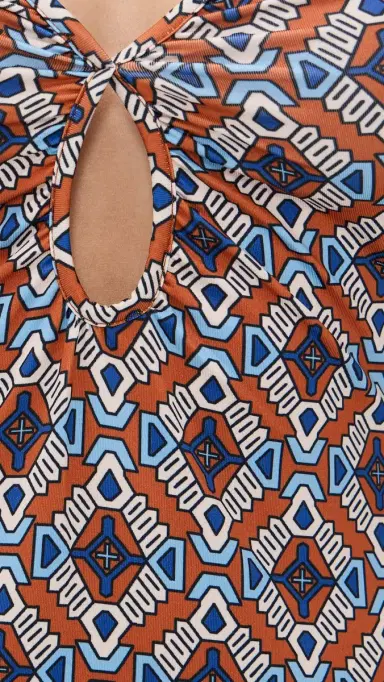 Eywasouls Malibu Diana Bell Sleeve Dress Sienna Tile | Thumbnail 6 Eywasouls Malibu Diana Bell Sleeve Dress Sienna Tile | Thumbnail 6