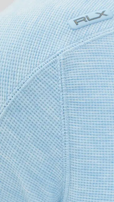 RLX Ralph Lauren Tech Waffle Knit Hoodie Office Blue Heather L | Thumbnail 6 RLX Ralph Lauren Tech Waffle Knit Hoodie Office Blue Heather L | Thumbnail 6