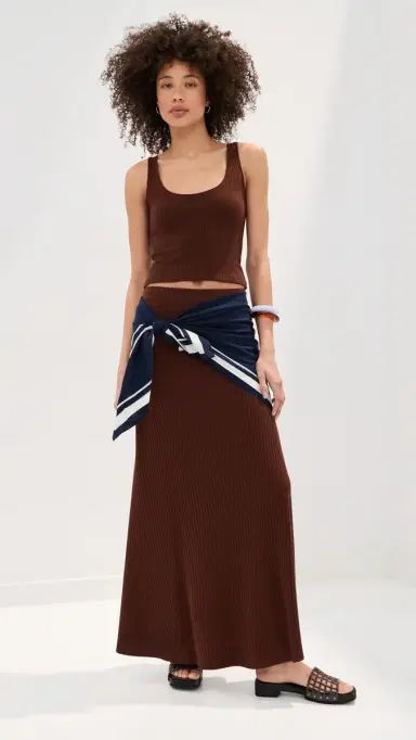 LE BOP Louise Cropped Tank Chocolate | Thumbnail 5 LE BOP Louise Cropped Tank Chocolate | Thumbnail 5