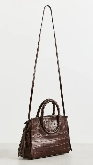 Staud Maude Mini Carryall Tote Espresso Croco One Size | Thumbnail 4 Staud Maude Mini Carryall Tote Espresso Croco One Size | Thumbnail 4