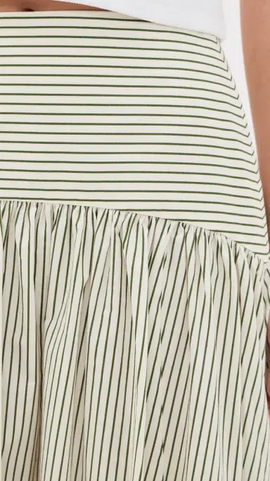 Staud Procida Skirt Chive Stripe 14 | Thumbnail 6 Staud Procida Skirt Chive Stripe 14 | Thumbnail 6
