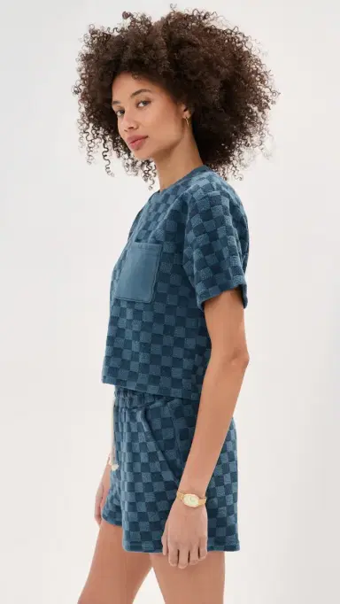 State & Lake Sofia Cropped Top Navy | Thumbnail 4 State & Lake Sofia Cropped Top Navy | Thumbnail 4