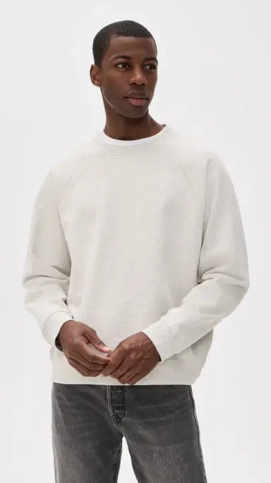 Madewell Terry Crew Neck Sweatshirt Heather Grey | Thumbnail 2 Madewell Terry Crew Neck Sweatshirt Heather Grey | Thumbnail 2