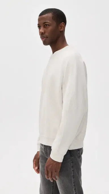 Madewell Terry Crew Neck Sweatshirt Heather Grey | Thumbnail 4 Madewell Terry Crew Neck Sweatshirt Heather Grey | Thumbnail 4