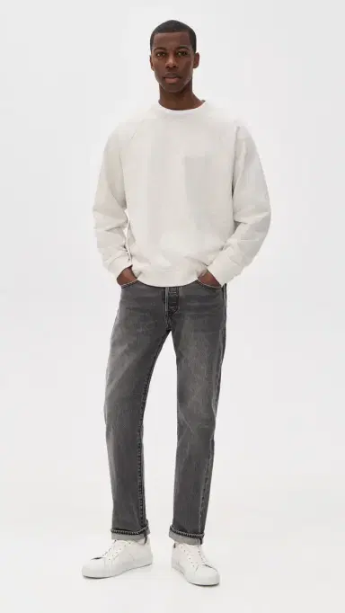 Madewell Terry Crew Neck Sweatshirt Heather Grey | Thumbnail 5 Madewell Terry Crew Neck Sweatshirt Heather Grey | Thumbnail 5