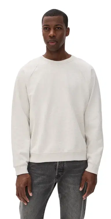 Madewell Terry Crew Neck Sweatshirt Heather Grey | Thumbnail 1 Madewell Terry Crew Neck Sweatshirt Heather Grey | Thumbnail 1