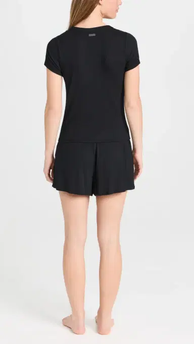Lunya oft Modal Rib Tee Shorts et Immersed Black | Thumbnail 3 Lunya oft Modal Rib Tee Shorts et Immersed Black | Thumbnail 3
