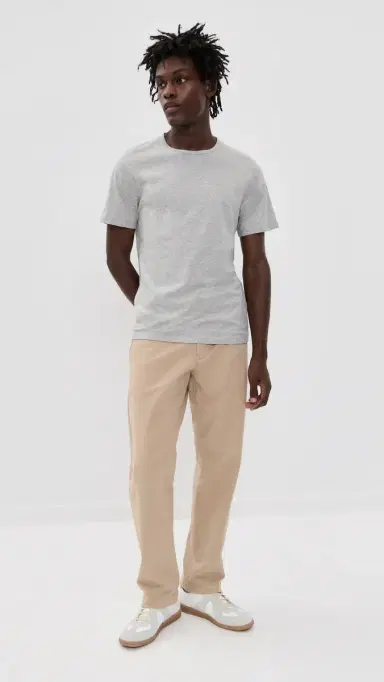 Theory Precise Cotton Tee Charcoal Heather | Thumbnail 5 Theory Precise Cotton Tee Charcoal Heather | Thumbnail 5