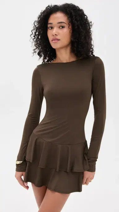 NIA Sienna Dress Espresso | Thumbnail 2 NIA Sienna Dress Espresso | Thumbnail 2