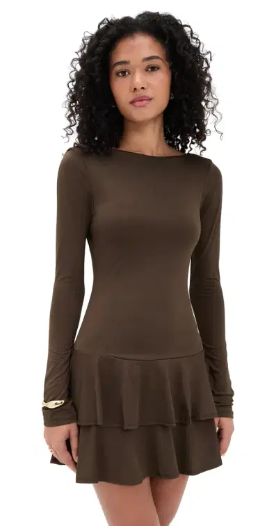 NIA Sienna Dress Espresso | Thumbnail 1 NIA Sienna Dress Espresso | Thumbnail 1
