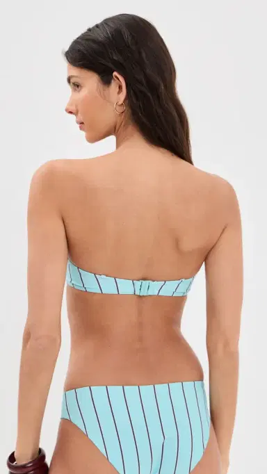 Staud Jo Balconette Bikini Top Pool Stripe L | Thumbnail 3 Staud Jo Balconette Bikini Top Pool Stripe L | Thumbnail 3
