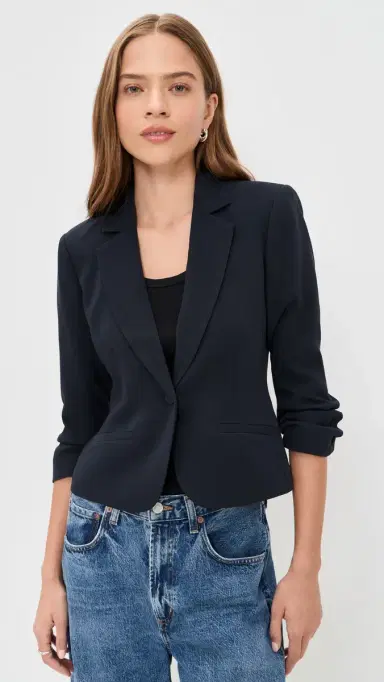 Cinq à Sept Le Petit Khloe Blazer Navy 2 | Thumbnail 2 Cinq à Sept Le Petit Khloe Blazer Navy 2 | Thumbnail 2