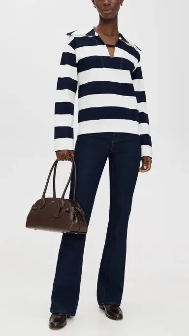 Aligne Straight Flare Jeans Indigo 27 | Thumbnail 5 Aligne Straight Flare Jeans Indigo 27 | Thumbnail 5