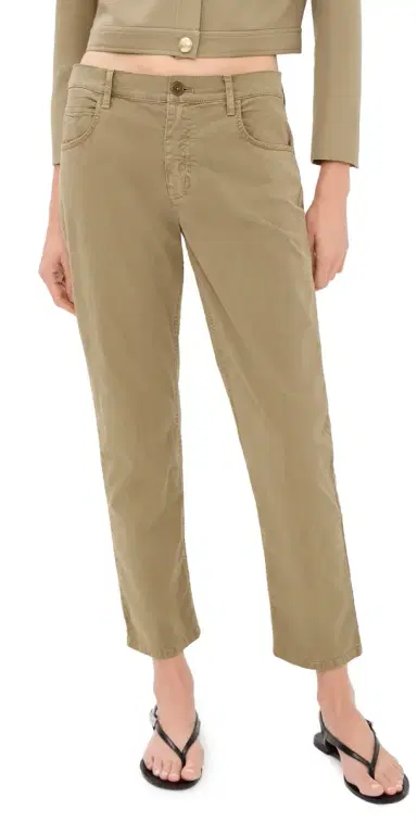 Nili Lotan Lorimer Khaki Pants Vintage Washed/French Khaki | Thumbnail 1 Nili Lotan Lorimer Khaki Pants Vintage Washed/French Khaki | Thumbnail 1