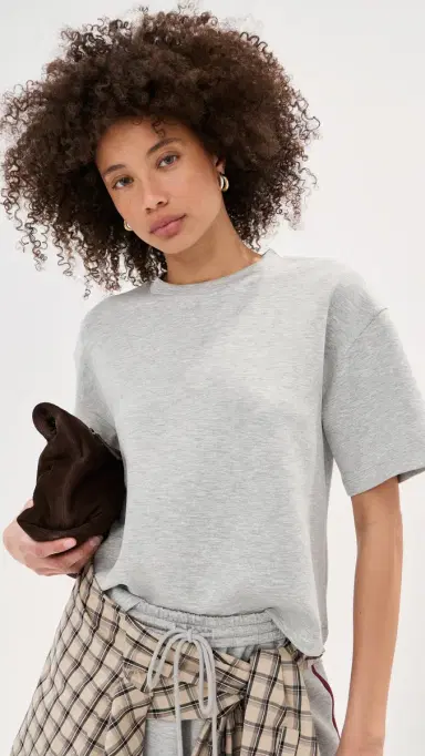 LE BOP Cece Tee Heather Grey L | Thumbnail 2 LE BOP Cece Tee Heather Grey L | Thumbnail 2